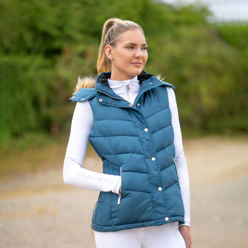 Coldstream Leitholm Quilted Gilet - Cool Slate Blue - X Small