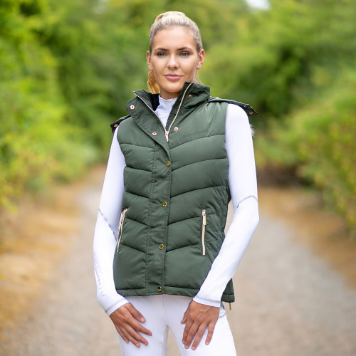 Coldstream Leitholm Quilted Gilet - Fern Green - X Small