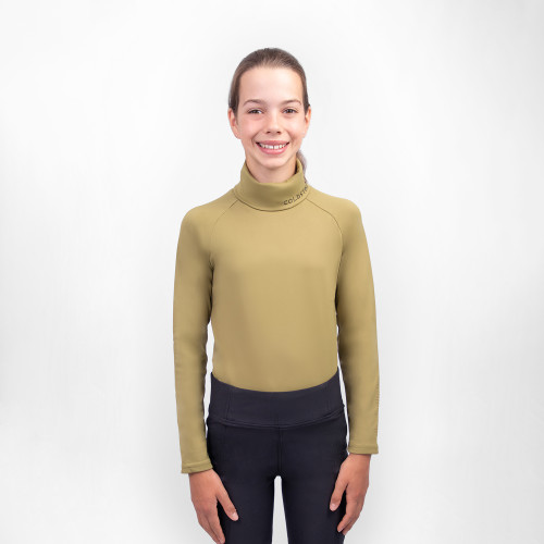 Coldstream Next Generation Legars Roll Neck Top - Olive Green - 5-6 Years