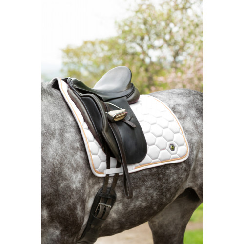 Coldstream Marygold Dressage Saddle Pad - White - Pony/Cob