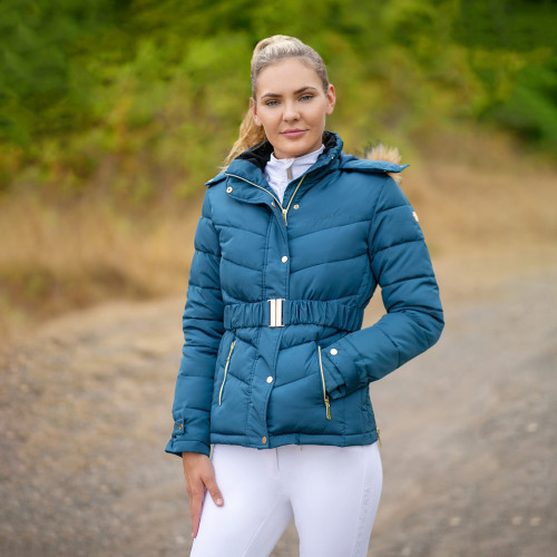 Coldstream Cornhill Quilted Coat - Cool Slate Blue - X Small