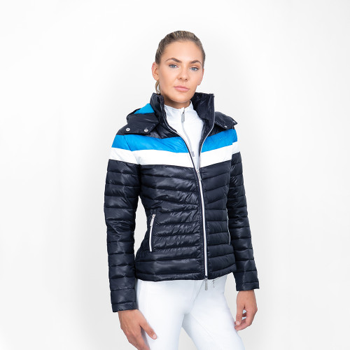 Coldstream Southdean Quilted Jacket - Navy/White/Blue - XX Small