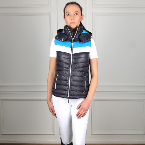 Coldstream Southdean Quilted Gilet - Navy/White/Blue - XX Small