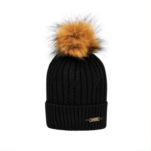 Coldstream Lamberton Bobble Hat - Black - One Size