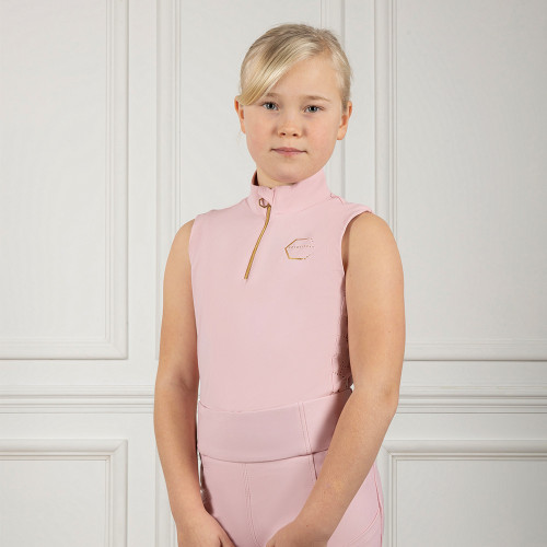 Coldstream Next Generation Cranshaws Sleeveless Base Layer - Blush Pink - 5-6 Years