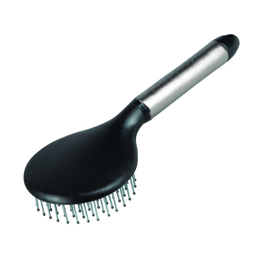 Coldstream Shine Mane & Tail Brush - Black/Silver - 25cm