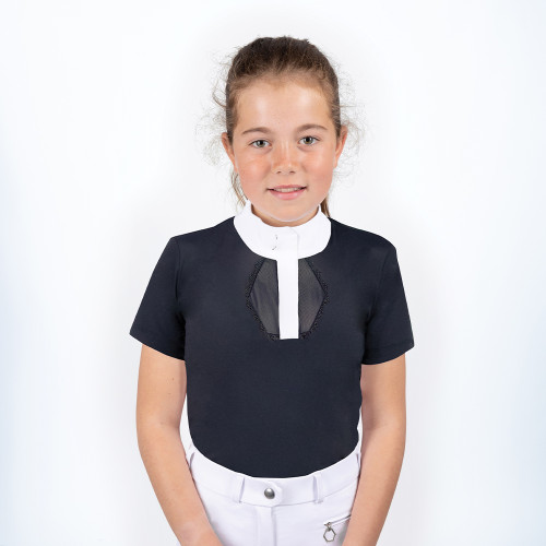 Coldstream Next Generation Lanark Show Shirt - Navy - 7-8 Years