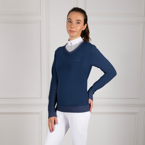 Coldstream Crailing Performance Sweater - Oxford Blue - X Small