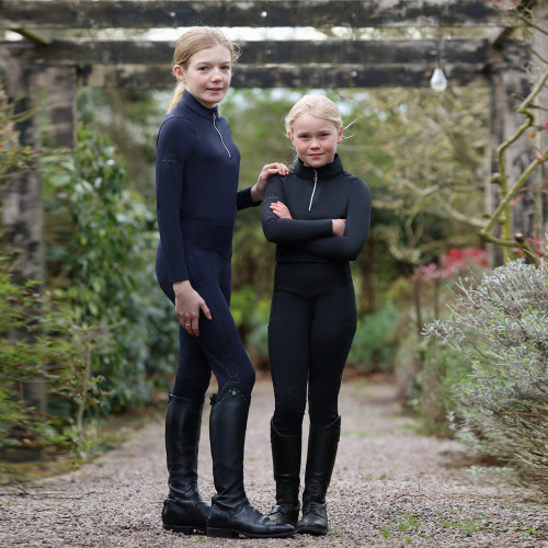 Coldstream Next Generation Ecclaw Elite Compression Riding Tights - Navy - 5-6 Years