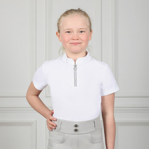 Coldstream Next Generation Elrick Show Shirt - White - 5-6 Years