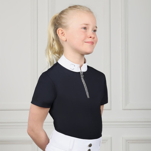 Coldstream Next Generation Elrick Show Shirt - Navy - 5-6 Years