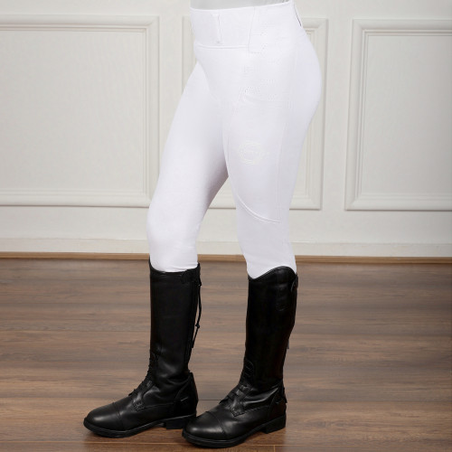 Coldstream Next Generation Oxnam Competition Riding Tights - White - 5-6 Years