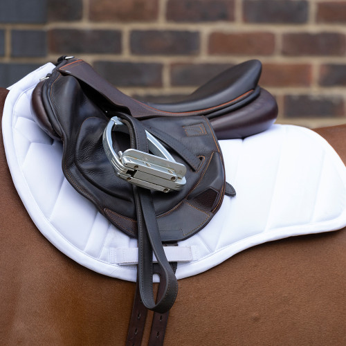 Coldstream Edrom Close Contact Saddle Pad - White - Pony/Cob