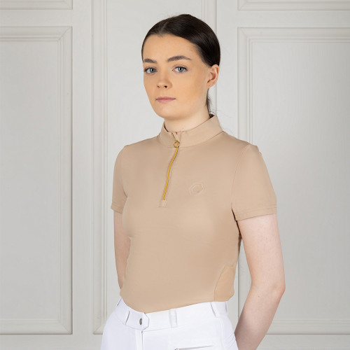 Coldstream Coldingham Short Sleeve Base Layer - Warm Taupe - X Small
