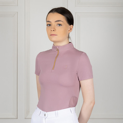 Coldstream Coldingham Short Sleeve Base Layer - Mauve Blush - X Small