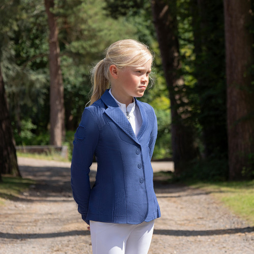 Coldstream Next Generation Parkhill Mesh Show Jacket - Ocean Blue - 5-6 Years