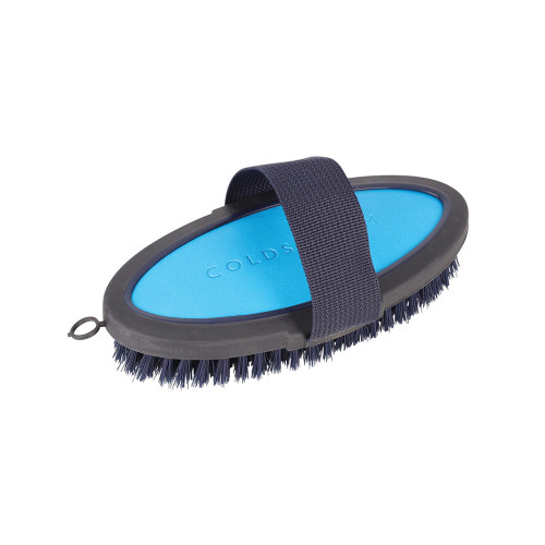Coldstream Faux Leather Body Brush - Navy/C Blue - 18.3 x 9cm