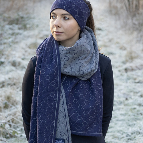 Coldstream Morham Knit Scarf - Navy - One Size