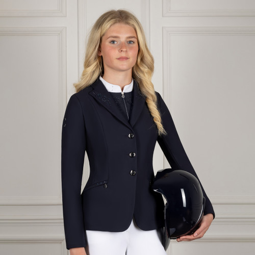 Coldstream Hermitage Diamante Show Jacket - Navy - Size 6