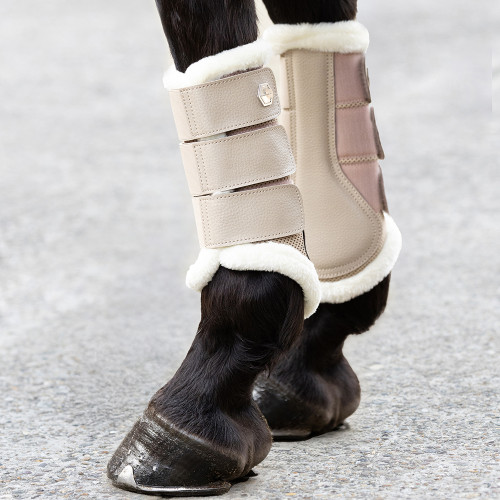Coldstream Gordon C-Flex Air Flow Brushing Boots (Pack of 2) - Latte - Cob