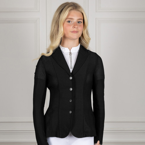Coldstream Parkhill Mesh Show Jacket - Black - Size 6