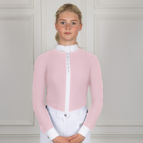 Coldstream Larkhall Diamante Show Shirt - Blush Pink - X Small