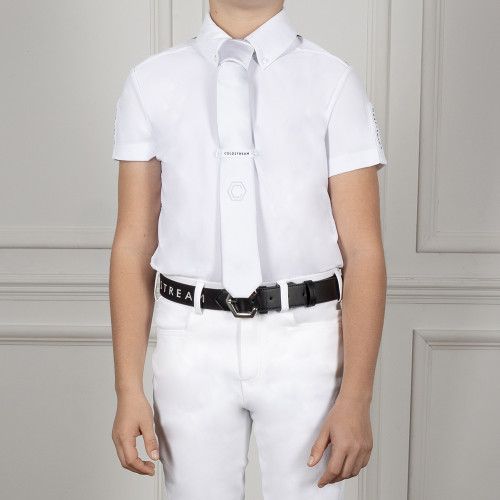 Coldstream Penston Men's Show Shirt - White/Navy - X Small