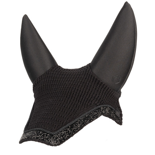Coldstream Lowick Crystal Soundproof Fly Veil - Black - Pony