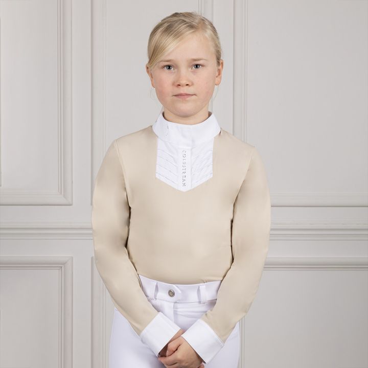 Coldstream Next Generation Long Sleeve Roslin Ruffled Crystal Show Shirt