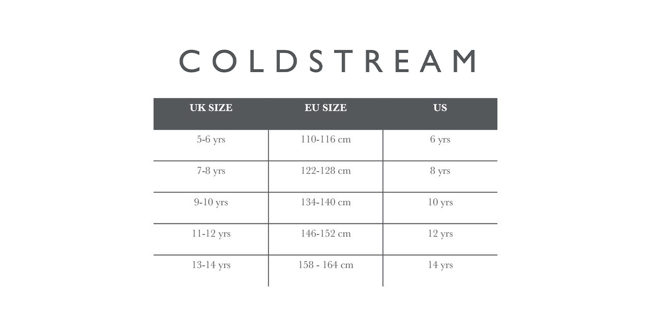 Coldstream Cheswick Diamante Hoodie Size Guide